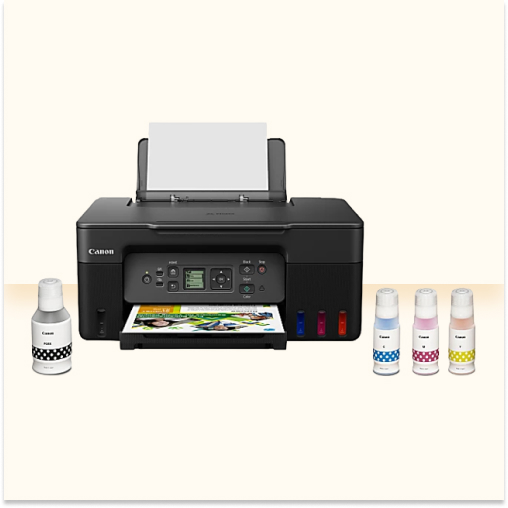 Canon® PIXMA™ G3270 MegaTank Wireless Inkjet All-In-One Color Printer, Black