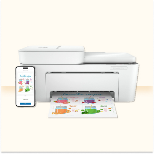 HP DeskJet 4155e Wireless All-in-One Color Printer - Image 2